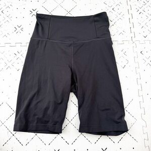 Girlfriend Collective- High Rise Grey Biker Shorts S